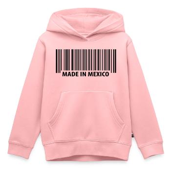 Made in Mexico - Sweat Premium à capuche enfant bio - rose - Devant - AI Model Kid Female (0cm)