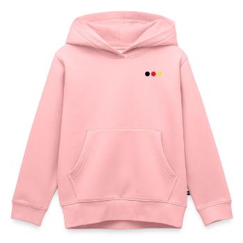 Points black, red and yellow - Kids Premium Organic Hoodie - rose - Front - AI Model Kid Female (0cm)