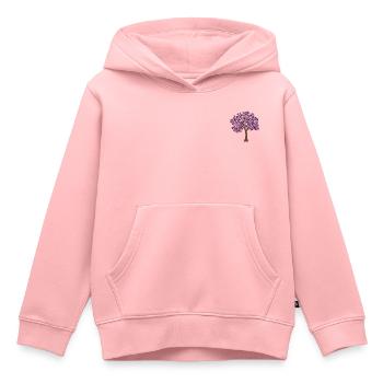 violetter Baum - Kinder Premium Organic Hoodie - Rosa - Vorne - AI Model Kid Female (0cm)