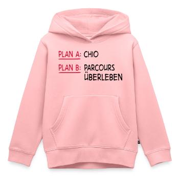 Springreiten - Kinder Premium Organic Hoodie - Rosa - Vorne - AI Model Kid Female (0cm)