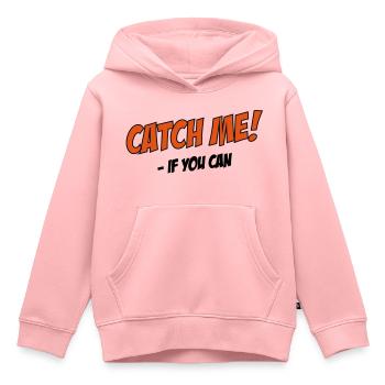 rennen - Kinder Premium Organic Hoodie - Rosa - Vorne - AI Model Kid Female (0cm)