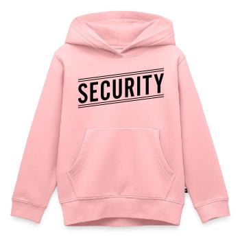 Sécurité - Sweat Premium à capuche enfant bio - rose - Devant - AI Model Kid Female (0cm)
