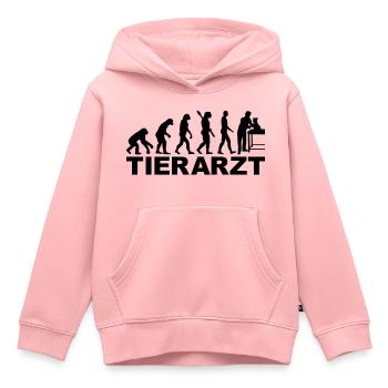 Tierarzt - Kinder Premium Organic Hoodie - Rosa - Vorne - AI Model Kid Female (0cm)