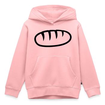 Pain - Sweat Premium à capuche enfant bio - rose - Devant - AI Model Kid Female (0cm)