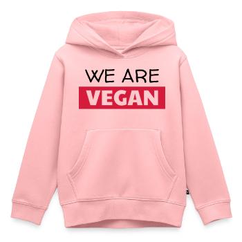Vegetarier / Vegetarismus / Vegan / Vegetarierin - Kinder Premium Organic Hoodie - Rosa - Vorne - AI Model Kid Female (0cm)