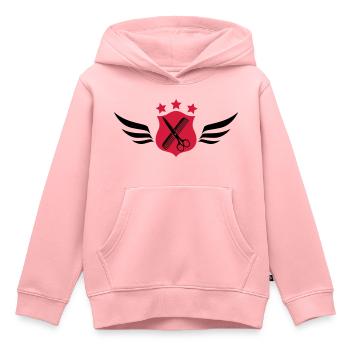 Friseur - Friseur - Schminktisch - Kinder Premium Organic Hoodie - Rosa - Vorne - AI Model Kid Female (0cm)