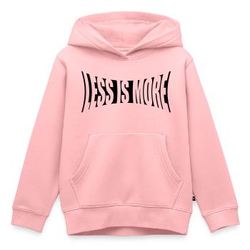 Spruch Logo Minimalismus - Kinder Premium Organic Hoodie - Rosa - Vorne - AI Model Kid Female (0cm)