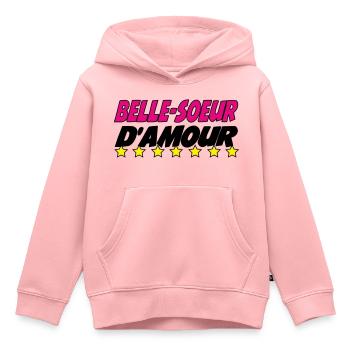 Beautiful Sister of Love - Kids Premium Organic Hoodie - rose - Front - AI Model Kid Female (0cm)