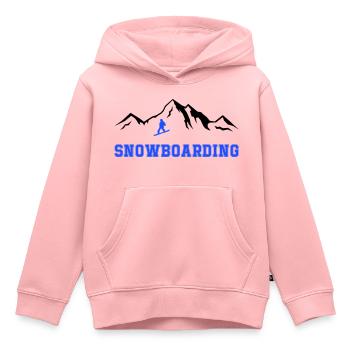 Snowboarding - Kinder Premium Organic Hoodie - Rosa - Vorne - AI Model Kid Female (0cm)