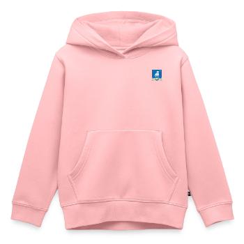 Ted Lasso A.F.C Richmond Petit Logo - Sweat Premium à capuche enfant bio - rose - Devant - AI Model Kid Female (0cm)