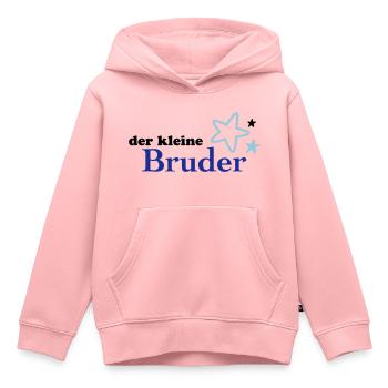 little brother - Kids Premium Organic Hoodie - rose - Front - AI Model Kid Female (0cm)