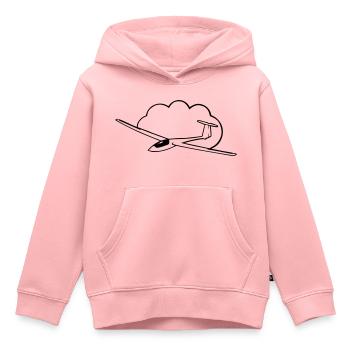 Segelflugzeug - Kinder Premium Organic Hoodie - Rosa - Vorne - AI Model Kid Female (0cm)