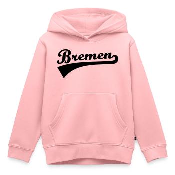 Bremen - Kinder Premium Organic Hoodie - Rosa - Vorne - AI Model Kid Female (0cm)