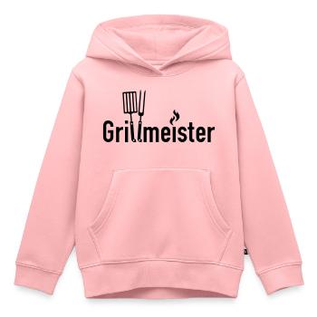 Grillmeister - Grillmaster - Kinder Premium Organic Hoodie - Rosa - Vorne - AI Model Kid Female (0cm)