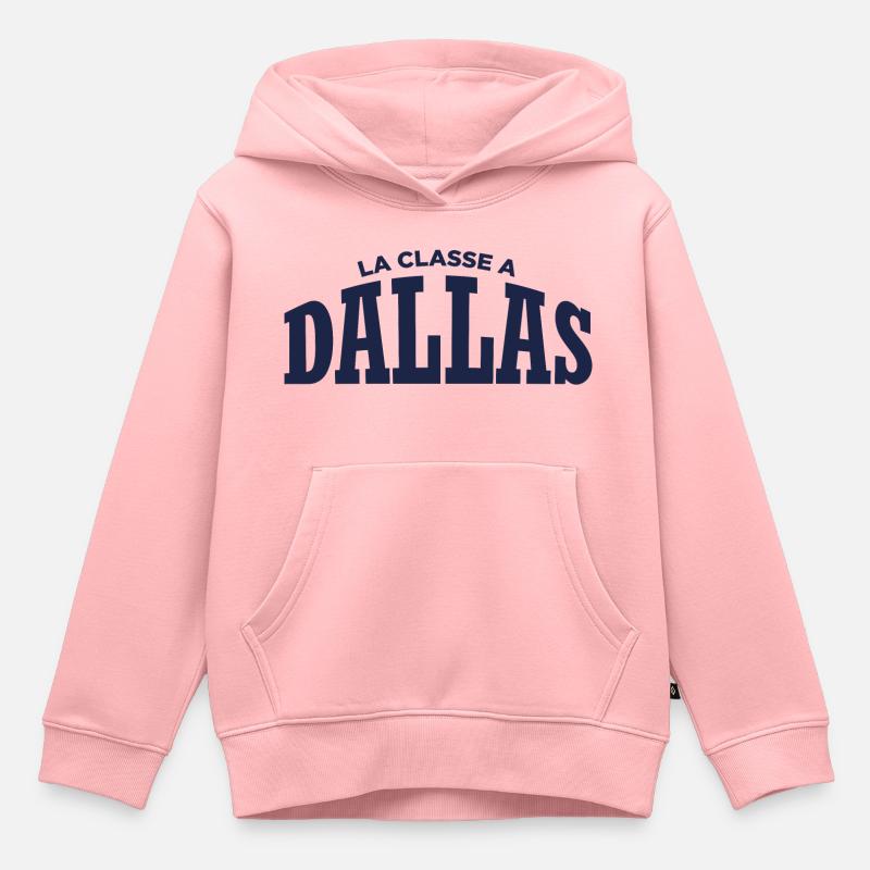 La classe à Dallas - Sweat Premium à capuche enfant bio - rose