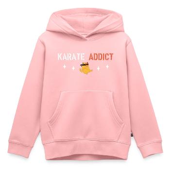Karate-Süchtiger - Kinder Premium Organic Hoodie - Rosa - Vorne - AI Model Kid Female (0cm)