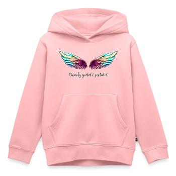 DIVINELY GUIDED & PROTECTED - Grand Piano - Kids Premium Organic Hoodie - rose - Front - AI Model Kid Female (0cm)