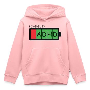 ADHS - Kinder Premium Organic Hoodie - Rosa - Vorne - AI Model Kid Female (0cm)