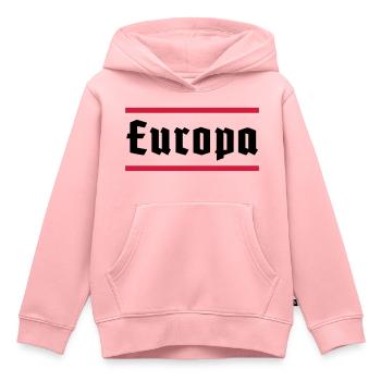 Europa - Kinder Premium Organic Hoodie - Rosa - Vorne - AI Model Kid Female (0cm)