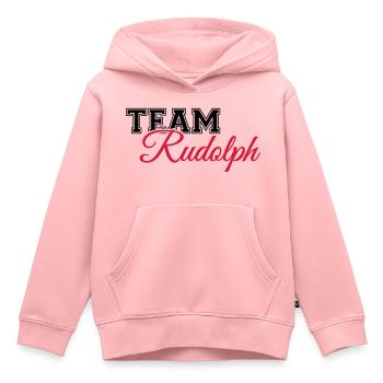 Team Rudolph - Kinder Premium Organic Hoodie - Rosa - Vorne - AI Model Kid Female (0cm)