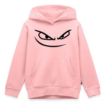 gesicht boese augen gefaehrlich gemein comic carto - Kinder Premium Organic Hoodie - Rosa - Vorne - AI Model Kid Female (0cm)
