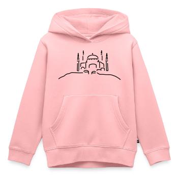 hagia moschee istanbul - Kinder Premium Organic Hoodie - Rosa - Vorne - AI Model Kid Female (0cm)