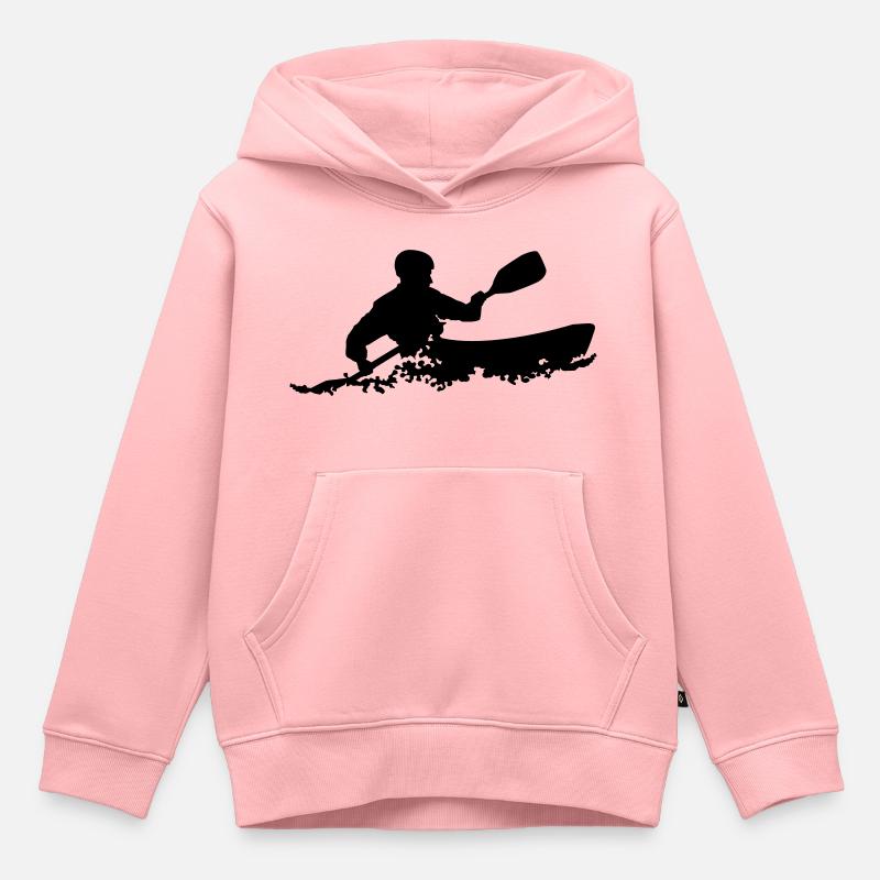 Kayak - Sweat Premium à capuche enfant bio - rose