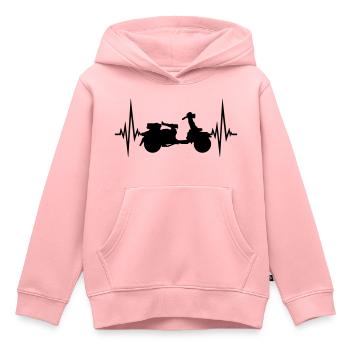 heartbeat roller pulse frequency clip art driving ele - Kids Premium Organic Hoodie - rose - Front - AI Model Kid Female (0cm)