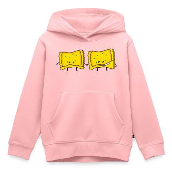 Maultaschen Paare - Kinder Premium Organic Hoodie - Rosa - Vorne - AI Model Kid Female (0cm)