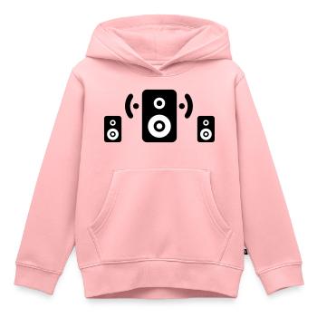 soundsystem - Kinder Premium Organic Hoodie - Rosa - Vorne - AI Model Kid Female (0cm)