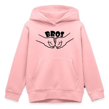 2 Bros Team - Kinder Premium Organic Hoodie - Rosa - Vorne - AI Model Kid Female (0cm)