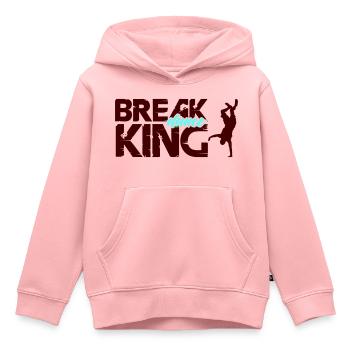 Roi du break dance - Sweat Premium à capuche enfant bio - rose - Devant - AI Model Kid Female (0cm)