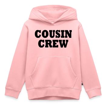 cousin crew - Sweat Premium à capuche enfant bio - rose - Devant - AI Model Kid Female (0cm)