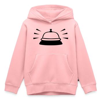 Desk bell, table bell - Kids Premium Organic Hoodie - rose - Front - AI Model Kid Female (0cm)