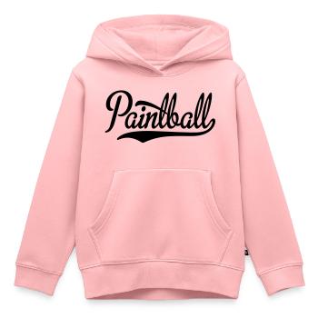 paintball - Kinder Premium Organic Hoodie - Rosa - Vorne - AI Model Kid Female (0cm)