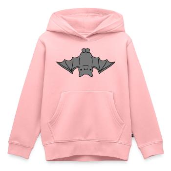 suesse petite chauve-souris haengt - Sweat Premium à capuche enfant bio - rose - Devant - AI Model Kid Female (0cm)