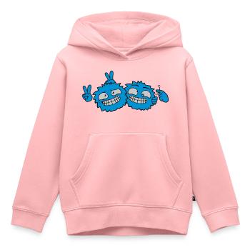 2 Verrückte Freunde - Kinder Premium Organic Hoodie - Rosa - Vorne - AI Model Kid Female (0cm)