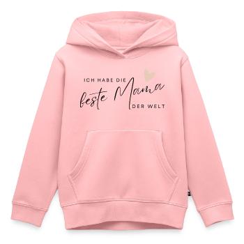 BESTE MAMA - Baby Geschenkidee Muttertag - Kinder Premium Organic Hoodie - Rosa - Vorne - AI Model Kid Female (0cm)