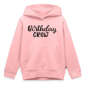 Birthday Crew Happy Birthday - Kinder Premium Organic Hoodie - Rosa - Vorne - AI Model Kid Female (0cm)