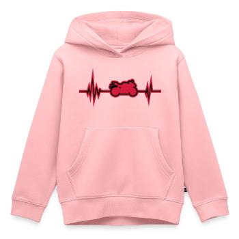 motorrad puls - Kinder Premium Organic Hoodie - Rosa - Vorne - AI Model Kid Female (0cm)