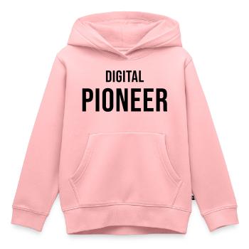 Digital Pioneer Online Geschenk - Kinder Premium Organic Hoodie - Rosa - Vorne - AI Model Kid Female (0cm)