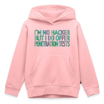 pirater la boîte bday anonymous attendez-vous à ce que nous cryptions - Sweat Premium à capuche enfant bio - rose - Devant - AI Model Kid Female (0cm)