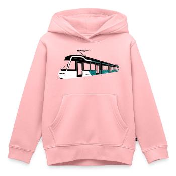 Jokeri Light Rail 15 - Kids Premium Organic Hoodie - rose - Front - AI Model Kid Female (0cm)