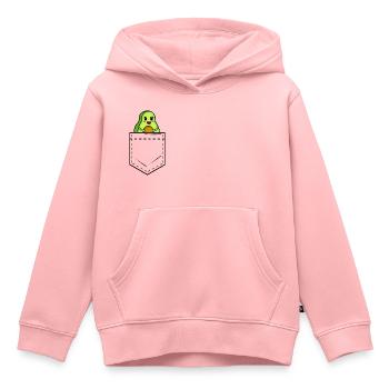 Hemdtasche mit süßer Avocado - Kinder Premium Organic Hoodie - Rosa - Vorne - AI Model Kid Female (0cm)
