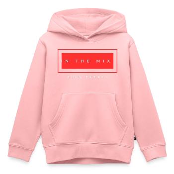 design 15 - Sweat Premium à capuche enfant bio - rose - Devant - AI Model Kid Female (0cm)