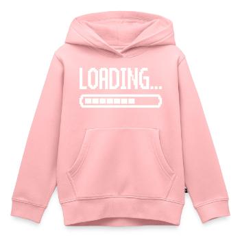 barre de chargement - Sweat Premium à capuche enfant bio - rose - Devant - AI Model Kid Female (0cm)