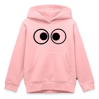 Augen 1 - Kinder Premium Organic Hoodie - Rosa - Vorne - AI Model Kid Female (0cm)