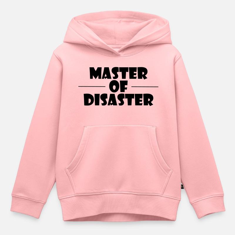maître du désastre - Sweat Premium à capuche enfant bio - rose