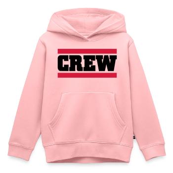 crew - Sweat Premium à capuche enfant bio - rose - Devant - AI Model Kid Female (0cm)