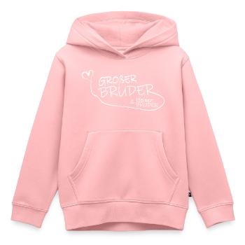 Großer Bruder und kleiner Bruder - Kinder Premium Organic Hoodie - Rosa - Vorne - AI Model Kid Female (0cm)